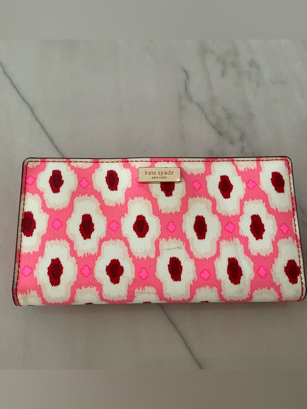 Kate Spade Fuchsia Laurel Ikat Posy Wallet
